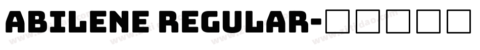 Abilene Regular字体转换